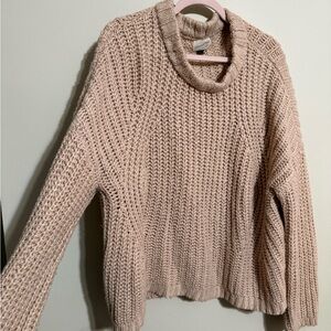 Universal Thread Tan Cowl Neck Sweater